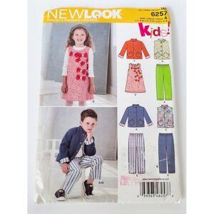 New Look 6257 Sewing Pattern Children's  Dress & Bolero Uncut Size 3 4 5 6 7 8